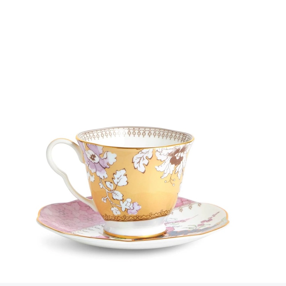 Wedgwood Butterfly bloom yellow teacup - Picture 3 of 6